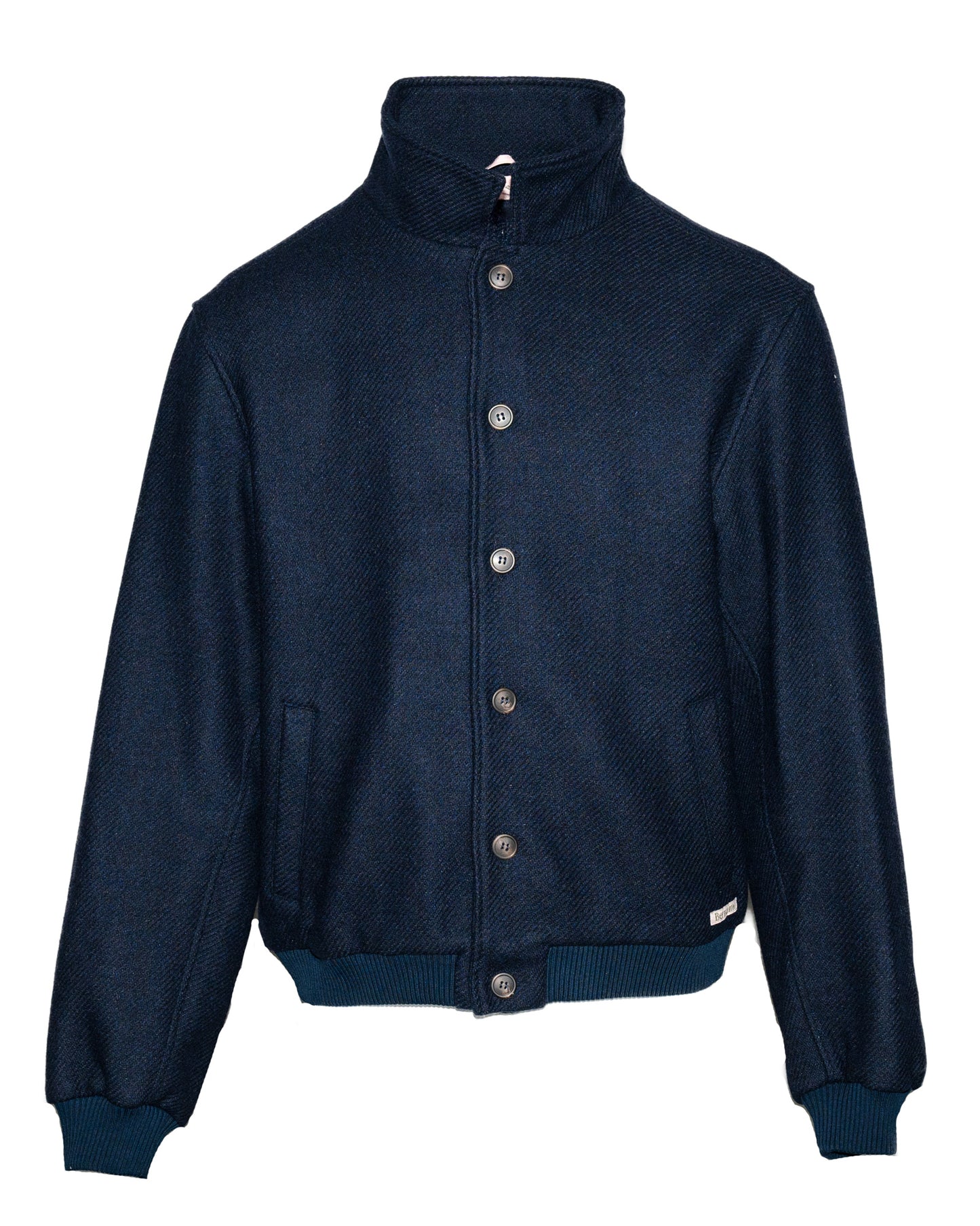 WOOL BOMBER JACKET NAVY