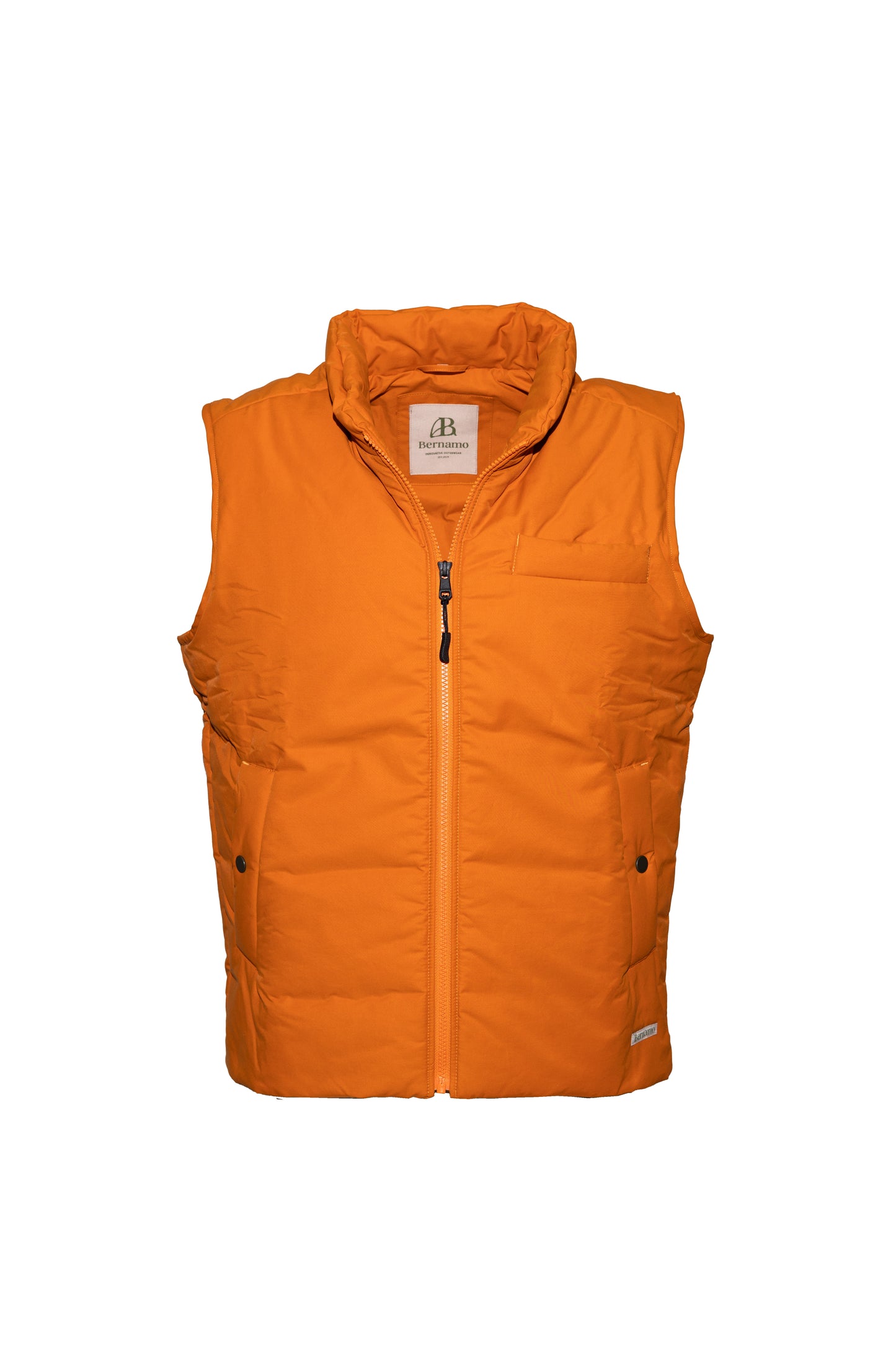 DOWN BODYWARMER ORANGE (ZIPPER)