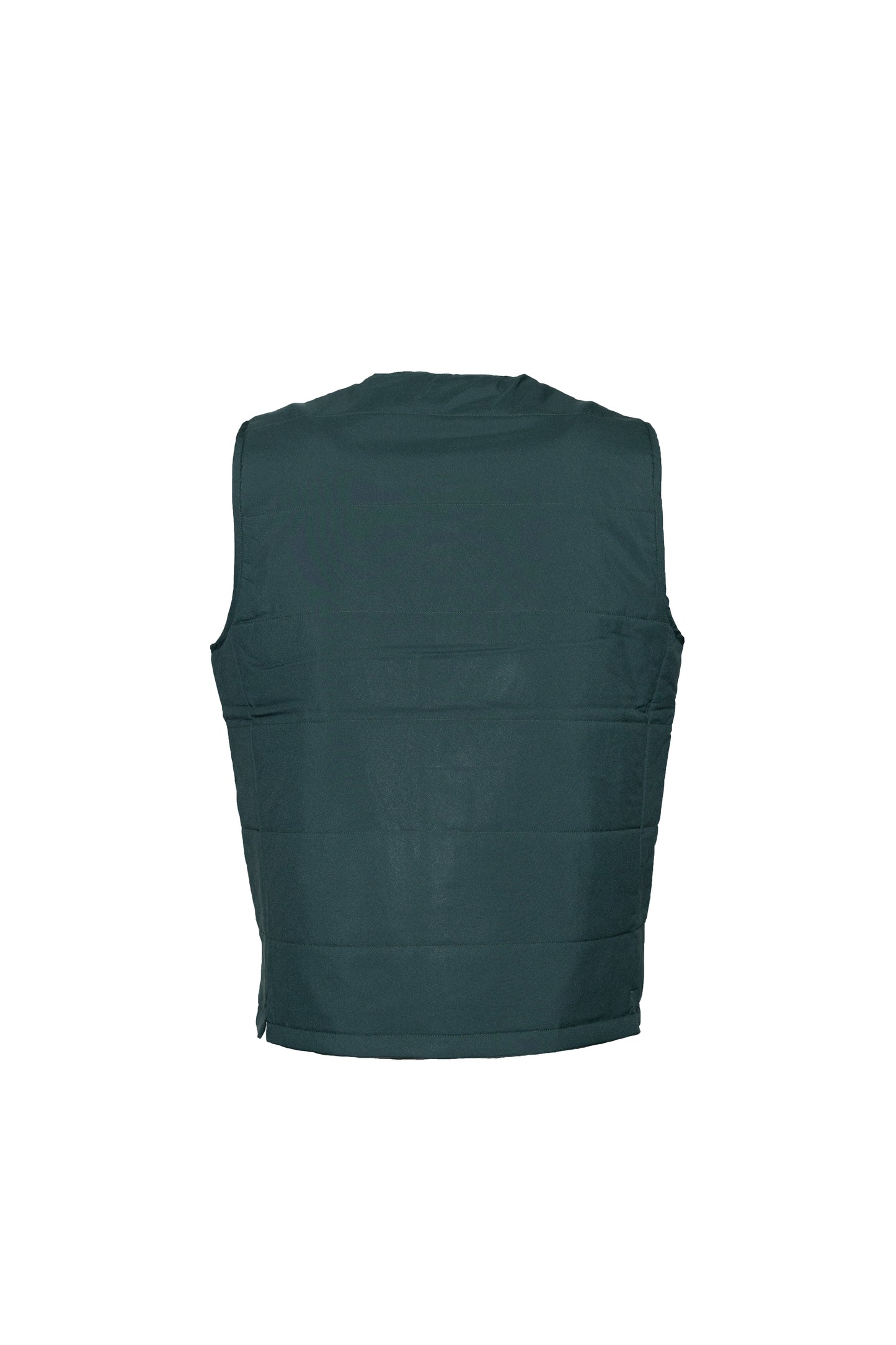 DOWN V NECK GILLET BOTTLE GREEN (LIGHTWEIGHT)