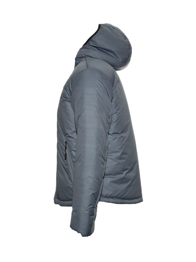down jacket dusty blue sideview