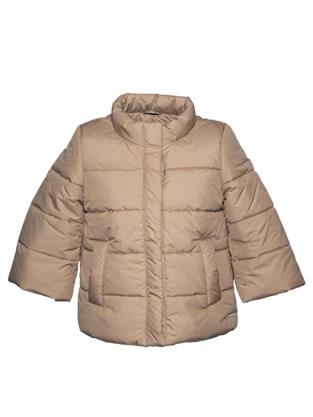 front closed woman jacket beige
